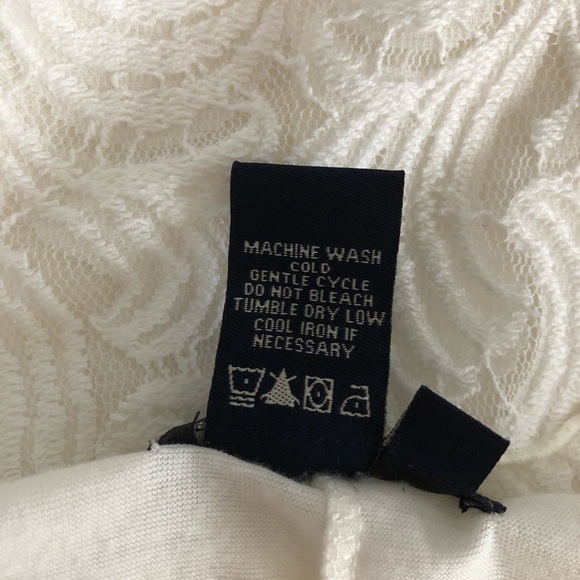 Max Edition Winter White Tiered Lace Maxi Skirt L - Picture 6 of 6